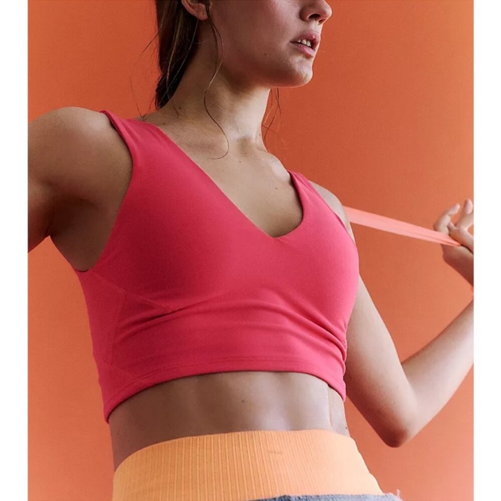 FP Movement Never Better Crop Top in Electric Sunset NWOT